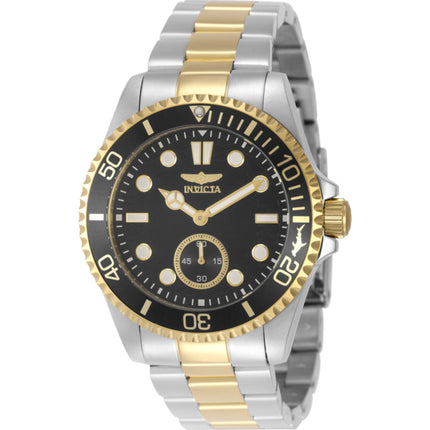 Invicta Men's Watch - Pro Diver Quartz Black Dial Two Tone Steel Bracelet | 49426 ,