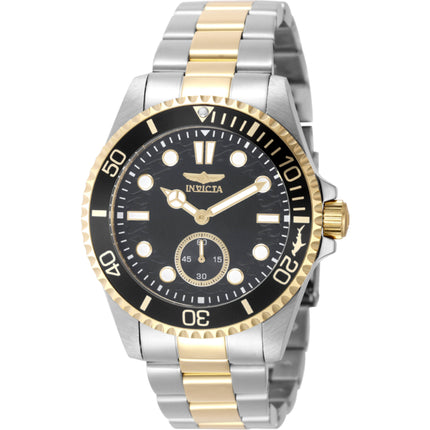 Invicta Men's Watch - Pro Diver Quartz Charcoal Dial Two Tone Steel Bracelet | 49434 ,
