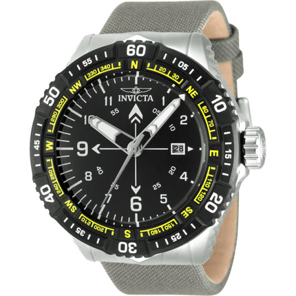 Invicta Men's Watch - Coalition Forces Quartz Black Dial Olive Green Strap | 49508 ,