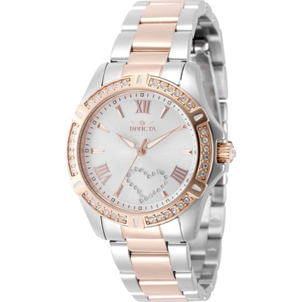 Invicta Women's Watch - Angel Quartz Silver Tone Dial Two Tone Steel Bracelet | 49893 ,