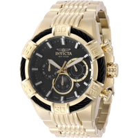 Invicta Men's Watch - Bolt Chronograph Black Dial Yellow Gold Steel Bracelet | 49905 ,