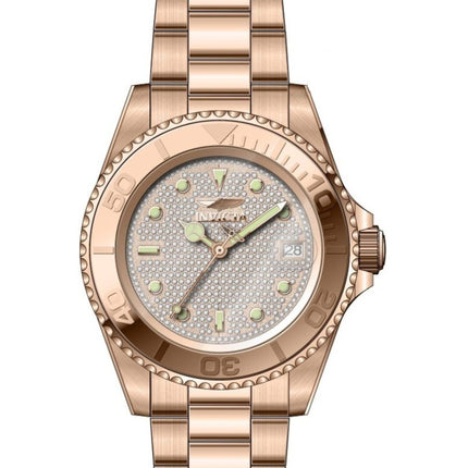 Invicta Men's Watch - Pro Diver Mechanical Silver Dial Rose Gold Bracelet | 50281 ,