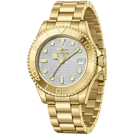 Invicta Men's Watch - Pro Diver Mechanical Silver Dial Yellow Gold Bracelet | 50284 ,