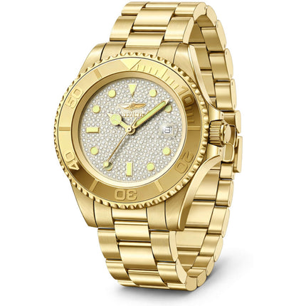 Invicta Men's Watch - Pro Diver Quartz Gold and Silver Tone Dial Bracelet | 50288 ,