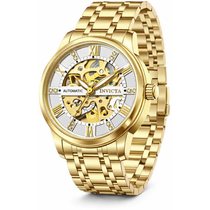 Invicta Men's Watch - Objet D Art Automatic Silver Tone Skeleton Dial | 69116 ,