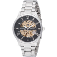 Invicta Men's Watch - Objet D Art Automatic Black Skeleton Dial Bracelet | 69118 ,