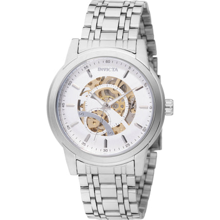 Invicta Men's Watch - Objet D Art Automatic Silver Skeleton Dial Bracelet | 69122 ,