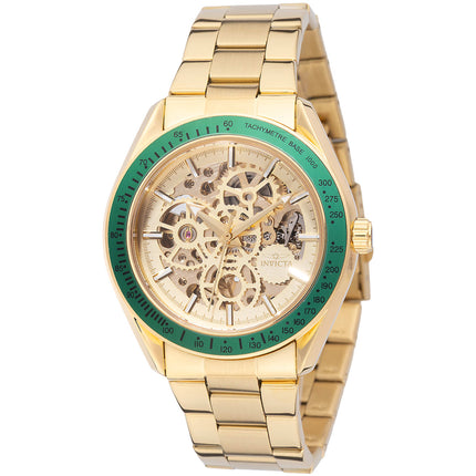 Invicta Men's Watch - Objet D Art Automatic Gold Tone Skeleton Dial Case | 69453 ,
