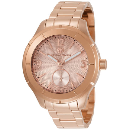 Technomarine Men's Watch - MoonSun Chronograph Rose Gold Dial Bracelet | TM-117031 ,
