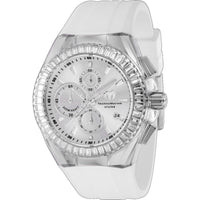 Technomarine Men's Watch - Cruise Silver Tone Dial White Silicone Strap | TM-121148 ,