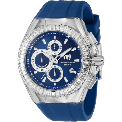 Technomarine Men's Watch - Cruise Original Chrono Silver and Blue Dial | TM-121152 ,
