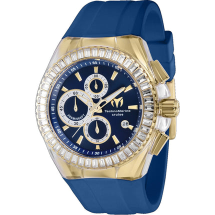 Technomarine Men's Watch - Cruise Original Chrono Silver and Blue Dial | TM-121158 ,
