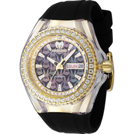 Technomarine Women's Watch - Cruise Monogram Black Mother of Pearl Dial | TM-121175 ,