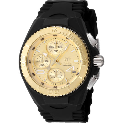 Technomarine Women's Watch - Cruise JellyFish Chrono Gold Dial Strap | TM-125001 ,
