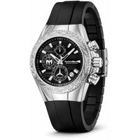 Technomarine Men's Watch - Cruise Glitz Chronograph Black Silicone Strap | TM-125015 ,
