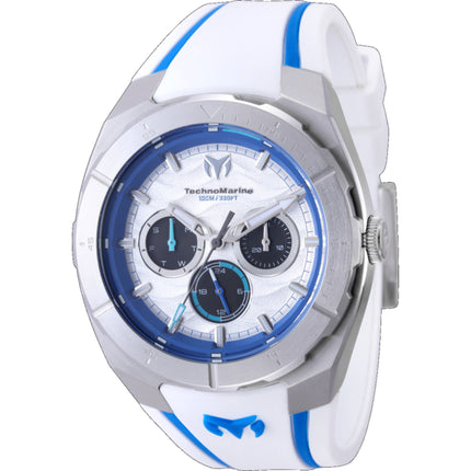 Technomarine Men's Watch - Cruise Legend White and Dark Blue Strap Date | TM-125016 ,