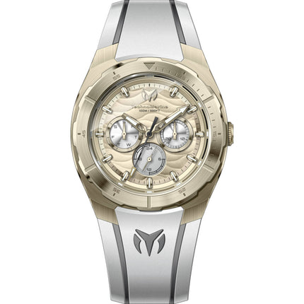 Technomarine Men's Watch - Cruise Gold and Silver Tone Dial Rubber Strap | TM-125026 ,