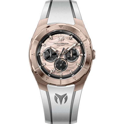 Technomarine Men's Watch - Cruise Rose Gold Tone and Black Dial Strap | TM-125028 ,