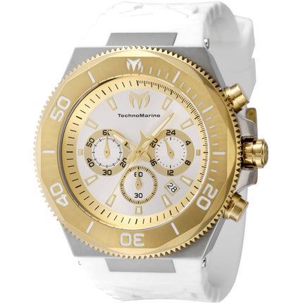 Technomarine Men's Watch - Manta Ocean Chronograph Silver and Gold Dial | TM-224016 ,