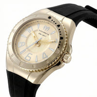 Technomarine Men's Watch - Lusso Mare Gold Dial Black Silicone Strap | TM-225034 ,