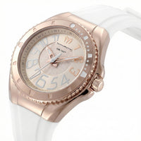Technomarine Women's Watch - Lusso Mare Rose Gold Dial Silicone Strap | TM-225048 ,