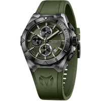 Technomarine Men's Watch - Ocean Victory Olive Green Silicone Strap Date | TM-318139 ,
