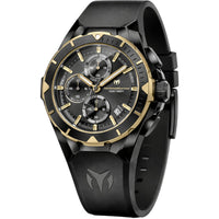 Technomarine Men's Watch - Ocean Victory Chrono Black Dial Rubber Strap | TM-318144 ,