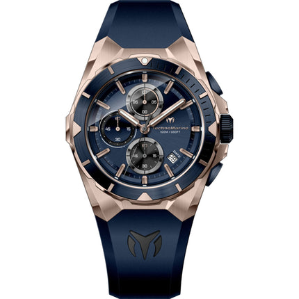 Technomarine Men's Watch - Ocean Victory Chrono Dark Blue and Black Dial | TM-318147 ,