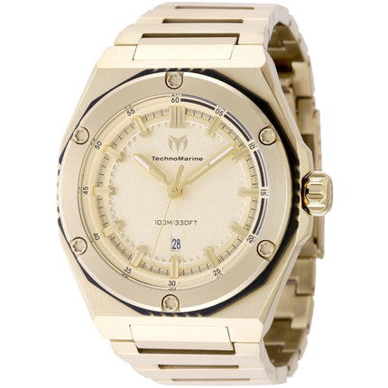 Technomarine Men's Watch - Coral Legacy Quartz Yellow Gold Steel Bracelet | TM-416076 ,