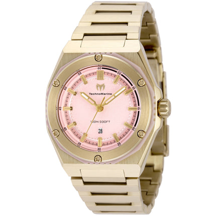 Technomarine Women's Watch - Coral Legacy Yellow Gold Steel Bracelet | TM-416085 ,