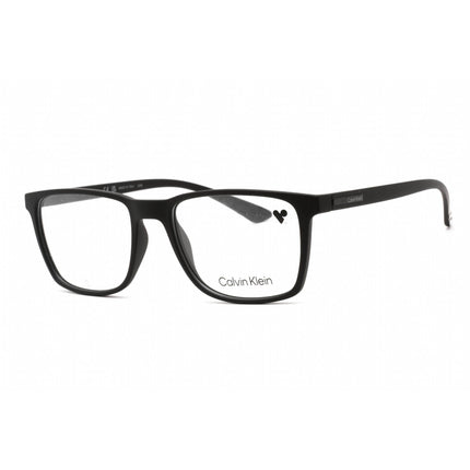 Calvin Klein Men's Eyeglasses - Matte Black Acetate Rectangular Frame | CK19573 001 ,