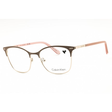 Calvin Klein Women's Eyeglasses - Sand Metal Rectangular Shape Frame | CK21124 208 ,