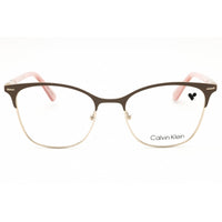 Calvin Klein Women's Eyeglasses - Sand Metal Rectangular Shape Frame | CK21124 208 ,