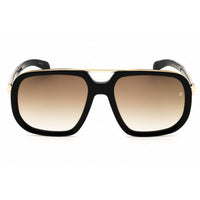 David Beckham Men's Sunglasses - Black/Gold Rectangular Frame | DB 7101/S 02M2 HA ,