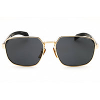 David Beckham Men's Sunglasses - Gold/Black Rectangular Frame | DB 7121/G/S 0RHL IR ,