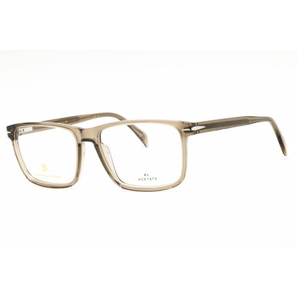 David Beckham Men's Eyeglasses - Mud Plastic Rectangular Shape Frame | DB 1020 079U 00 ,