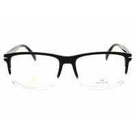 David Beckham Men's Eyeglasses - Black Crystal Rectangular Frame | DB 1020 07C5 00 ,
