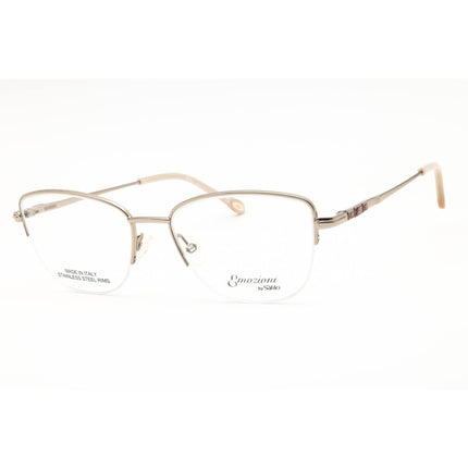Emozioni Women's Eyeglasses - Peach Pink Metal Cat Eye Shape Frame | EM 4415 06F3 00 ,