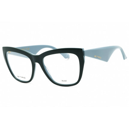 Etro Women's Eyeglasses - Green/Blue Plastic Cat Eye Shape Full Rim | 0048 03UK 00 ,