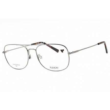 Flexon Men's Eyeglasses - Gunmetal Metal Oval Shape Full Rim Frame | H6066 070 ,