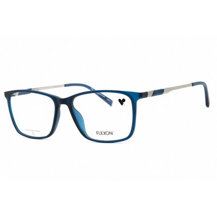 Flexon Men's Eyeglasses - Matte Crystal Navy Rectangular Shape Frame | EP8019 413 ,