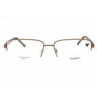 Flexon Men's Eyeglasses - Matte Coffee Metal Rectangular Shape Frame | H6084 202 ,
