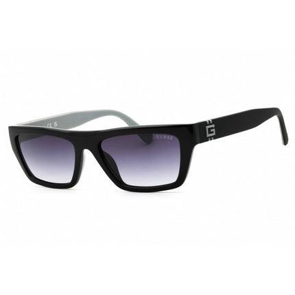 Guess Men's Sunglasses - Shiny Black Full Rim Frame Gradient Lense | GU00120 01B ,