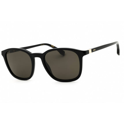 Hugo Boss Men's Sunglasses - Black Plastic Rectangular Full Rim Frame | 1433/S 0807 IR ,