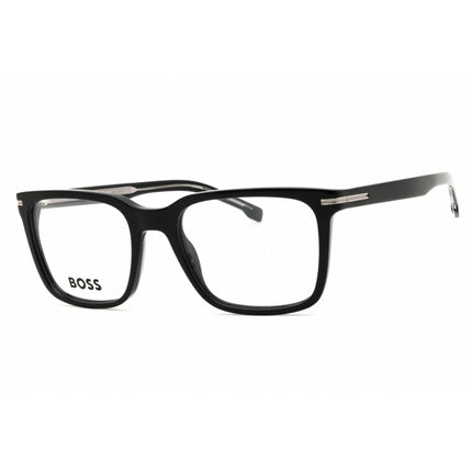 Hugo Boss Men's Eyeglasses - Black Plastic Rectangular Shape Frame | 1602/US 0807 00 ,