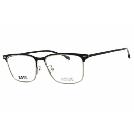 Hugo Boss Men's Eyeglasses - Matte Black Metal Rectangular Frame | 1224/F 0003 00 ,