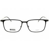 Hugo Boss Men's Eyeglasses - Matte Black Titanium Rectangular Frame | 1253 0003 00 ,