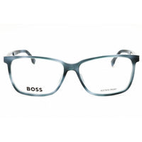 Hugo Boss Men's Eyeglasses - Blue/Havana Rectangular Full Rim Frame | 1300/U 0JBW 00 ,