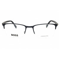 Hugo Boss Men's Eyeglasses - Matte Blue Metal Rectangular Shape Frame | 1007/IT FLL 00 ,