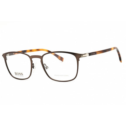 Hugo Boss Men's Eyeglasses - Matte Brown Metal Rectangular Frame | 1043/IT 04IN 00 ,